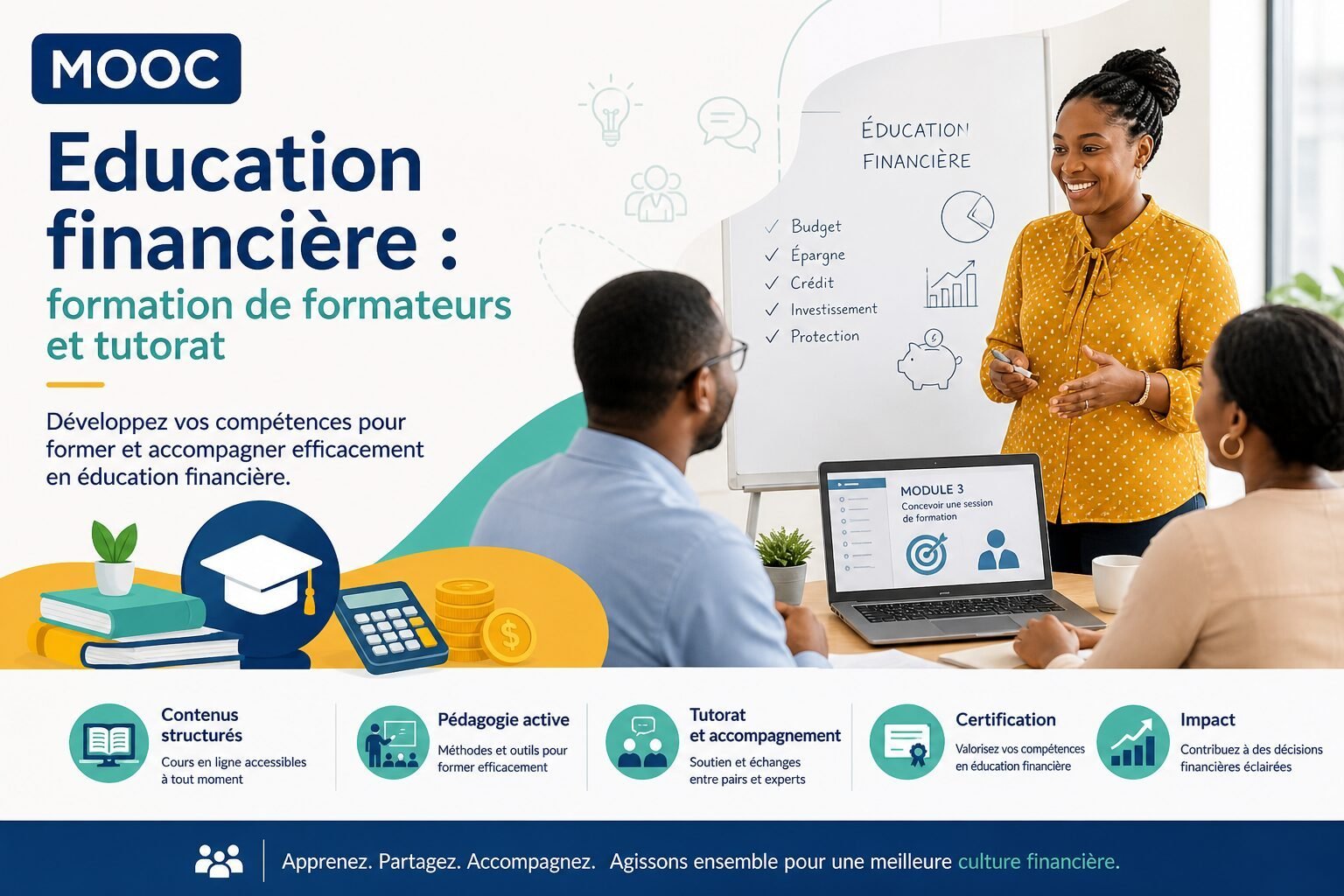 Education financière : formation de formateurs et tutorat