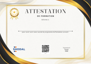 Certificat 4 sans signature avec QR code