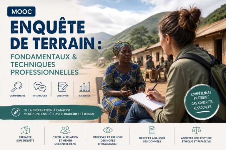 Enquête de terrain : fondamentaux & techniques professionnelles