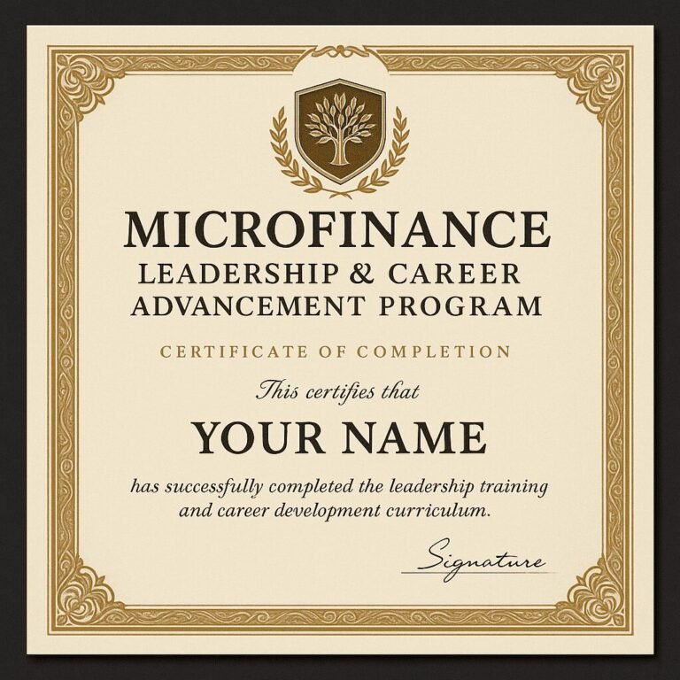 Microfinance Leadership & Career Advancement Program (MLCAP)